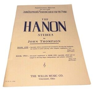 John Thompson Modern Course for Piano Hanon Studies Supplementary Music Book VTG